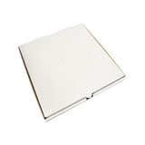 Pizza Box 12" White & Brown Medium
