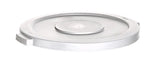 Lid 32G Flat for Round Can White