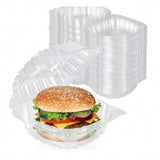 Clear Hinged PET Container 6x6x3" 300/cs