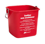 Utility Pail 3 qt Red Sanitizing