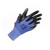 Glove Poly Pam Coated black w/ nylon liners M