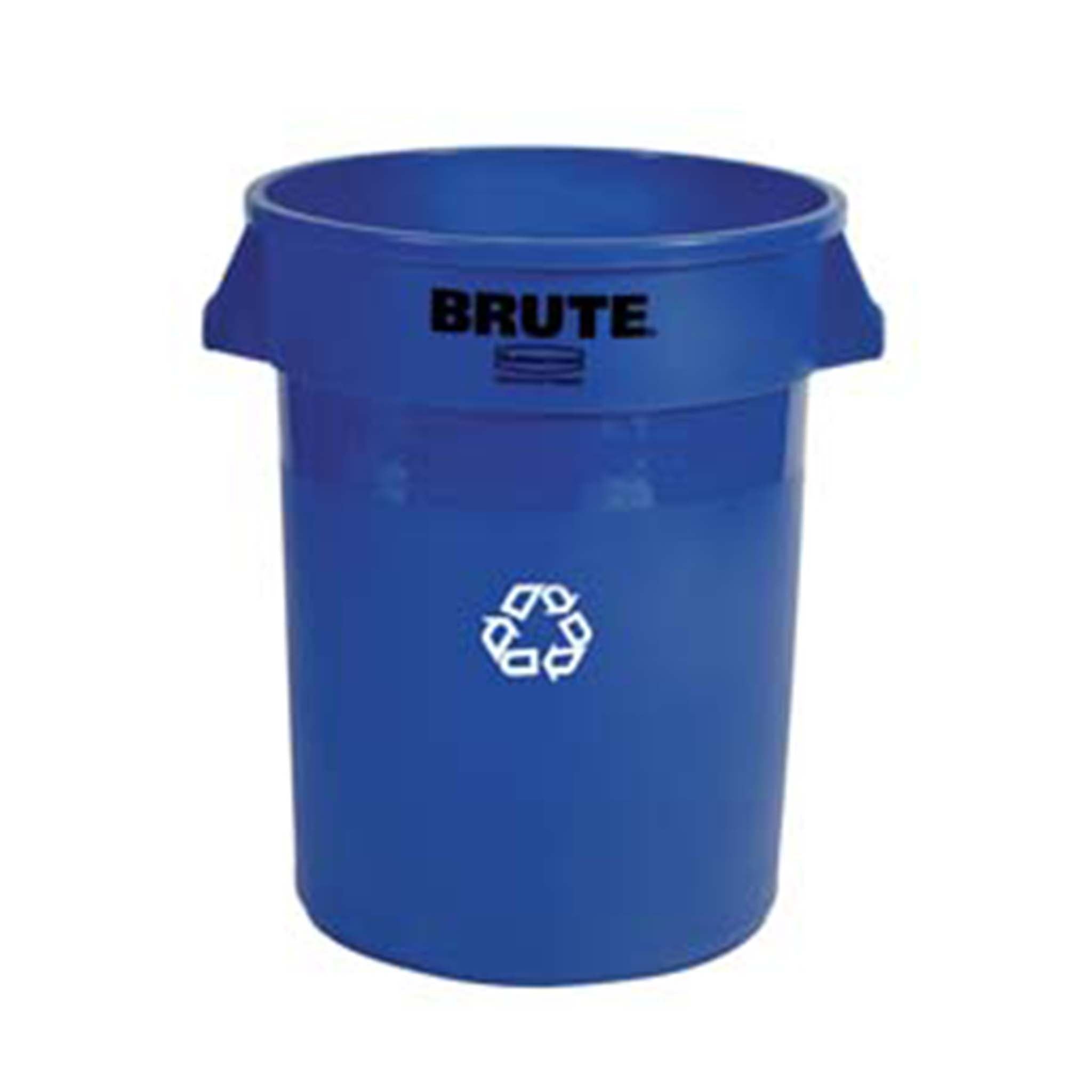 Garbage Can 32Gal  Round Blue Recycling