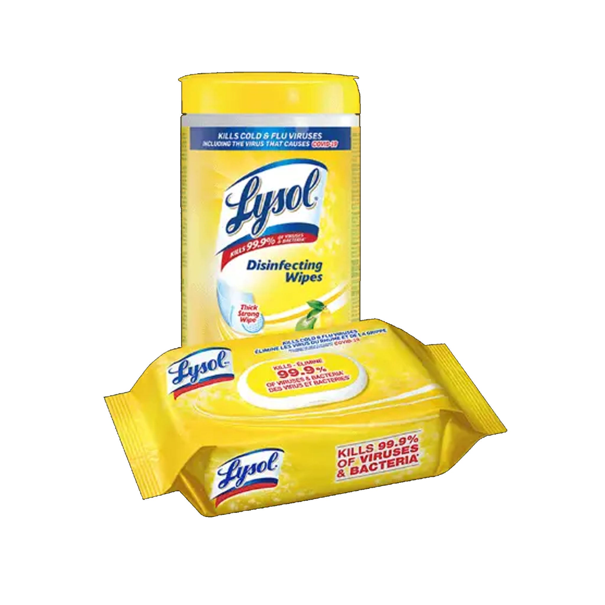 Wipes Wet Disinfectant Lemon Lysol