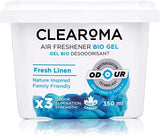 Clearoma  Air Freshner - Gel 350ml  Tub Fresh Linen