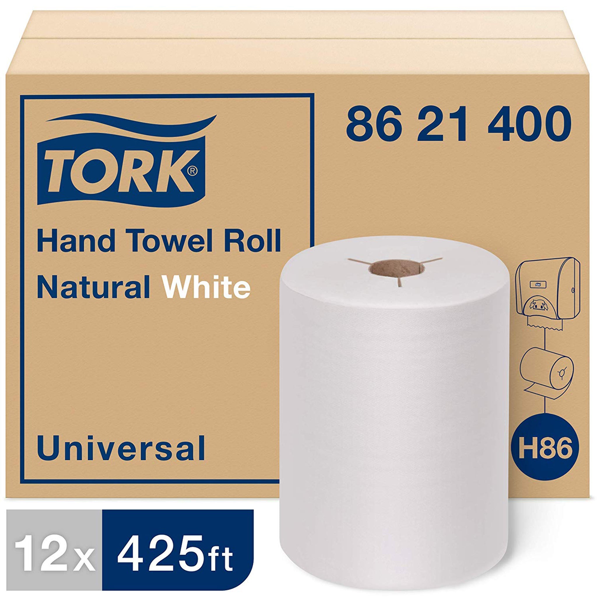 Towel Tork 8621400 Roll 8" White